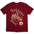 The Grateful Dead Skeleton Horse (Back Print) Red M T-shirt