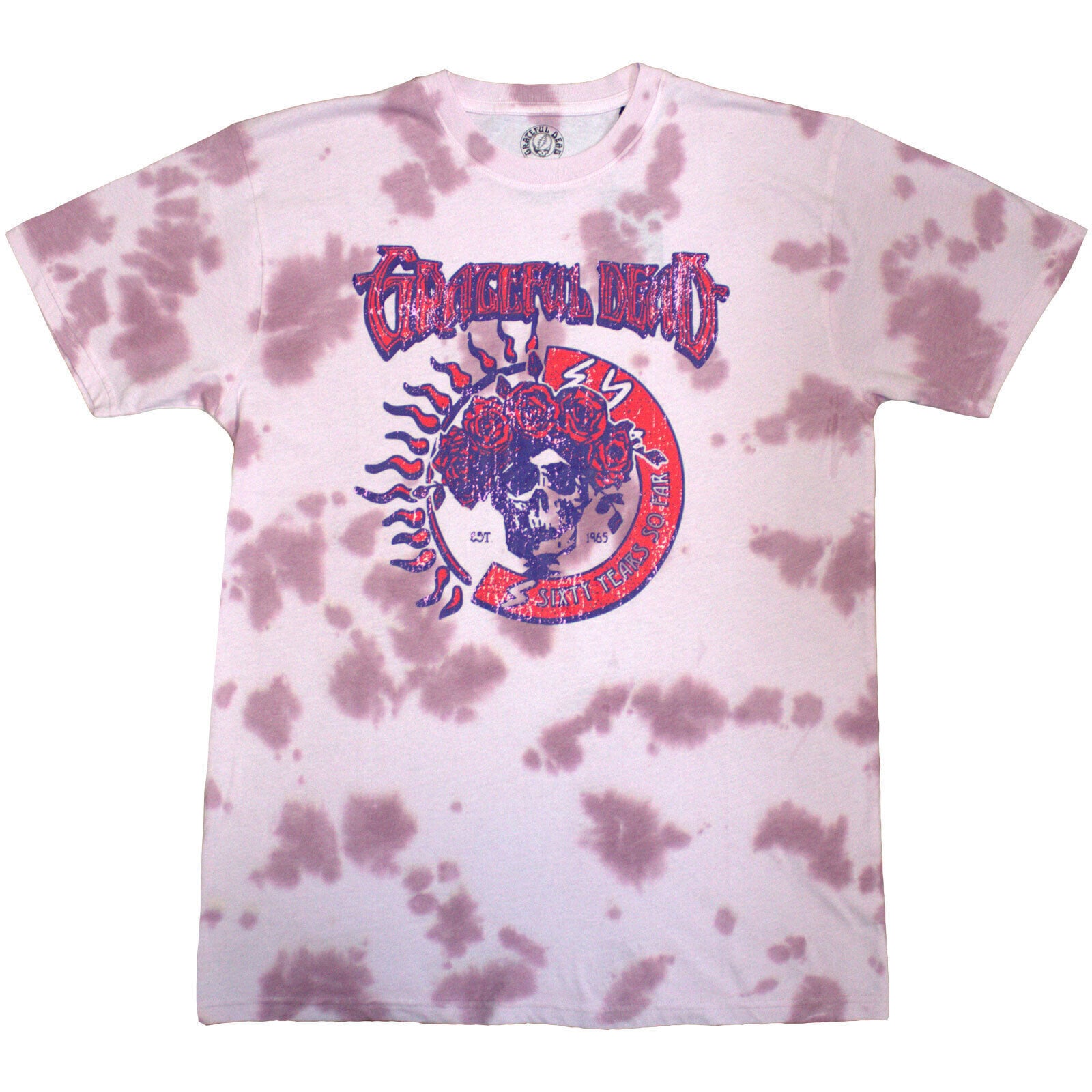T-Shirt Grateful Dead 60 Years So Far (Wash Collection) Pink M T-Shirt