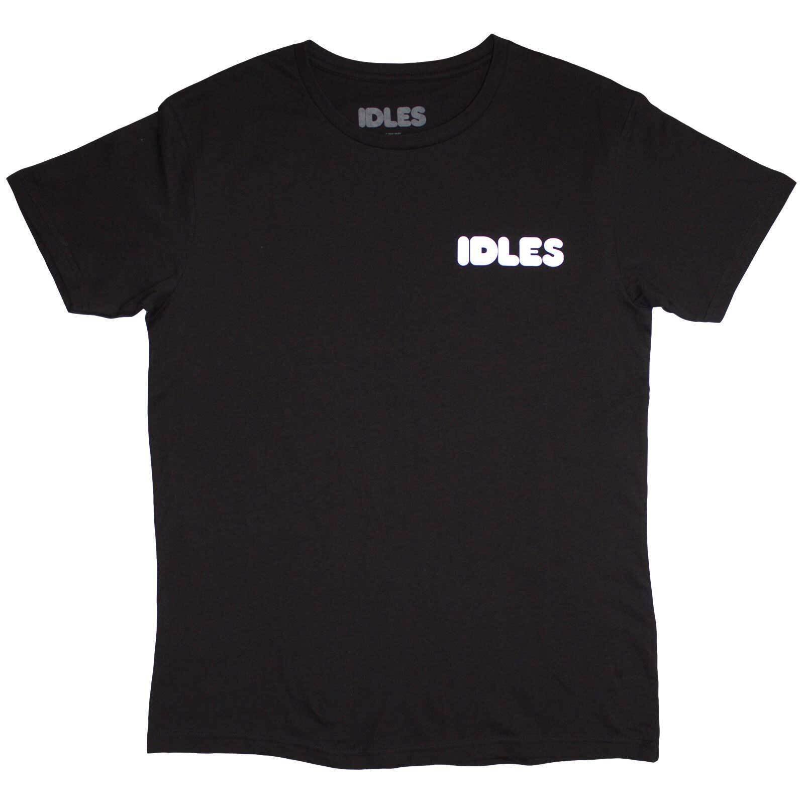 Skjorte Idles Cartoon Flower (Back Print) Black 2XL Skjorte