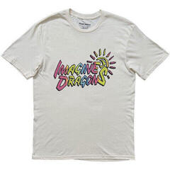 T-Shirt Imagine Dragons Sun Logo (Back Print) Natural M T-Shirt
