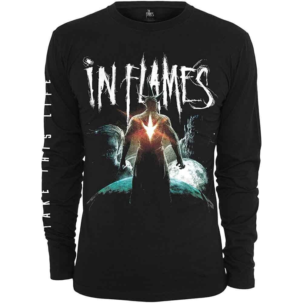 T-Shirt In Flames Take This Life (Sleeve Print) Black 2XL T-Shirt