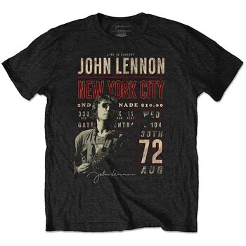 Skjorte John Lennon New York City '72 Black XL Skjorte - 1