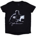 John Lennon People For Peace Black L Moteriški Marškinėliai