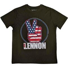 Ing John Lennon Peace Fingers US Flag
