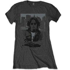 T-shirt John Lennon Skyline Charcoal Grey XL Feminino T-shirt
