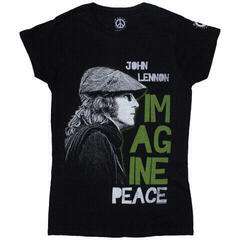 Koszulka John Lennon Imagine Peace Black 4XL Damskie Koszulka