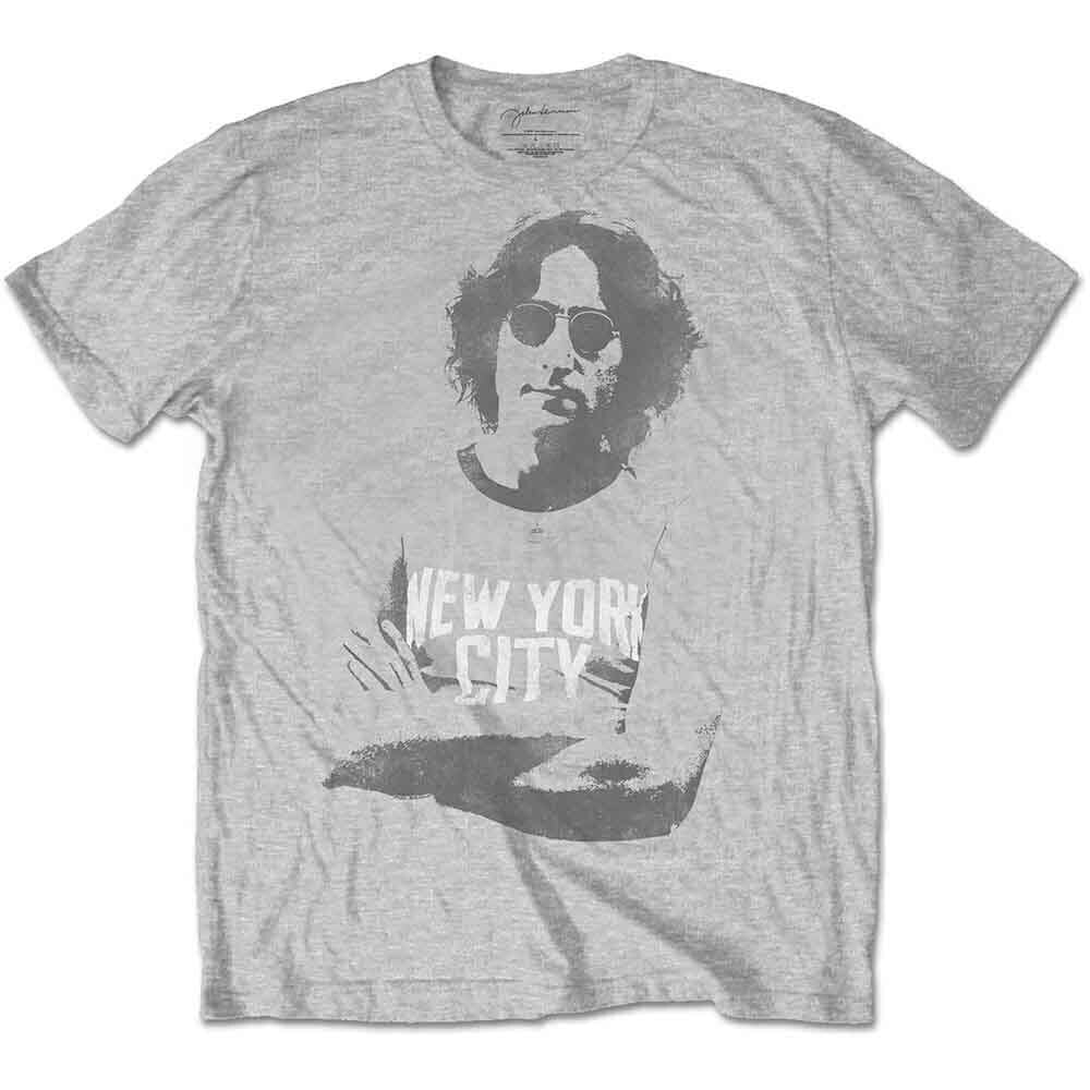 T-shirt John Lennon New York City Tee Grey XL T-shirt