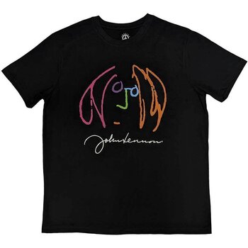 T-Shirt John Lennon Self Portrait Full Colour Black 2XL T-Shirt - 1