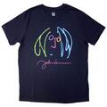 John Lennon Self Portrait Full Colour Navy Blue XL T-särk
