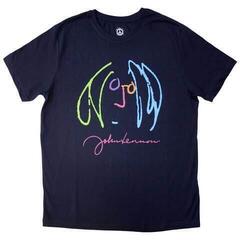 T-Shirt John Lennon Self Portrait Full Colour Navy Blue 2XL T-Shirt