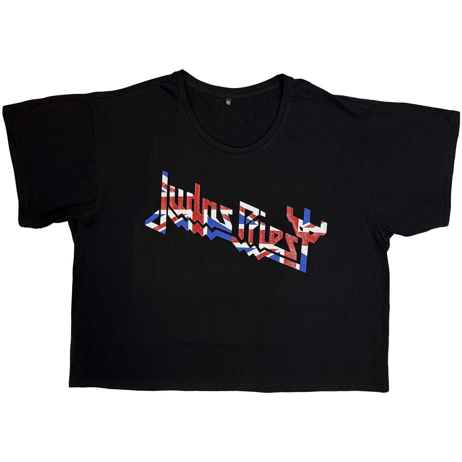 T-Shirt Judas Priest Union (Boxy Style/Glitter Print) Black L Ladies T-Shirt