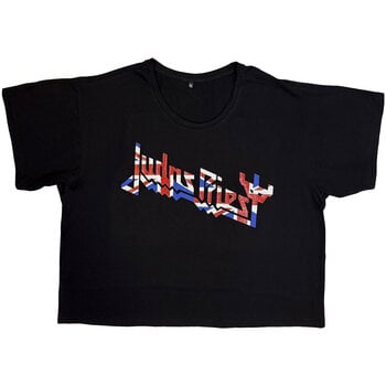 T-shirt Judas Priest Union (Boxy Style/Glitter Print) Black XL Femme T-shirt - 1