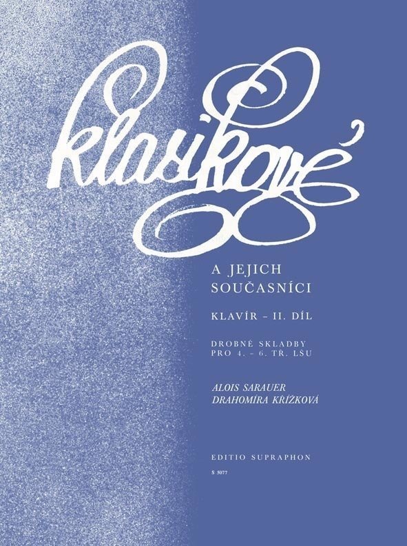 Partitura para pianos Křížková-Sarauer Klasikové a jejich současníci II Music Book