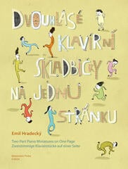 Noten Emil Hradecký Dvouhlasé klavírní skladbičky na jednu stránku Noten
