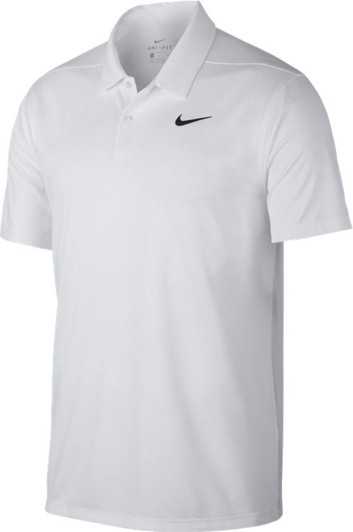 Poloshirt Nike Dry Essential Solid Wit-Zwart S