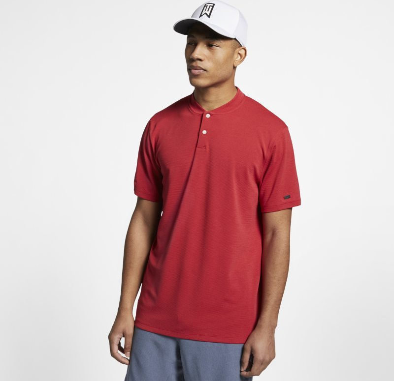 Pikétröja Nike Tiger Woods AeroReact Vapor Mens Polo Shirt Gym Red XL
