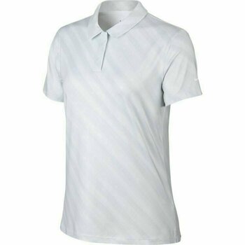 Poloshirt Nike Dri-Fit UV Printed Womens Polo Shirt White/White S - 1