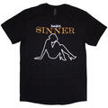 Judas Priest Sin After Sin Sinner Slogan Lady Black M T-särk