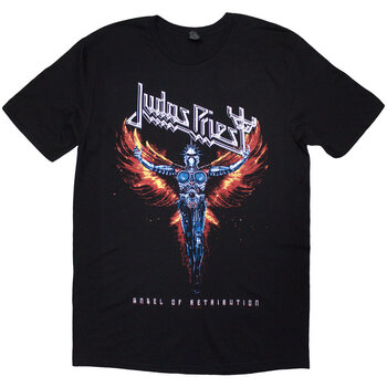 T-Shirt Judas Priest Angel Of Retribution Tracklst (Back Print) Black L T-Shirt - 1