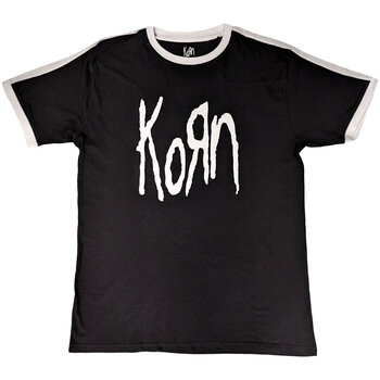 Tricou Korn Logo (Ringer) Black S Tricou - 1