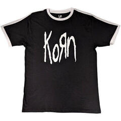 T-shirt Korn Logo (Ringer) Black XL T-shirt