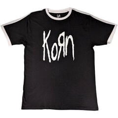 T-shirt Korn Logo (Ringer) Black 2XL T-shirt