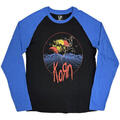 Korn Wireframe Space Black & Blue L T-shirt