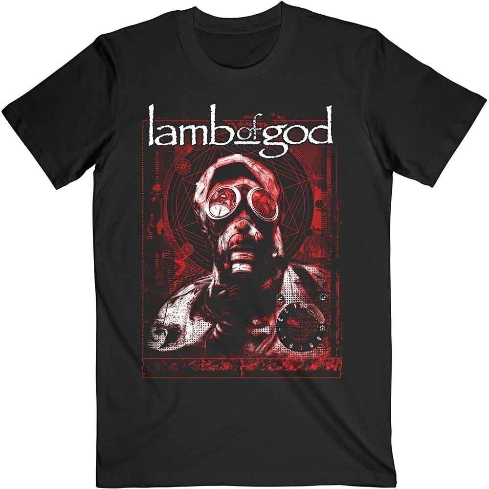 T-shirt Lamb Of God Gas Masks Waves Black L T-shirt