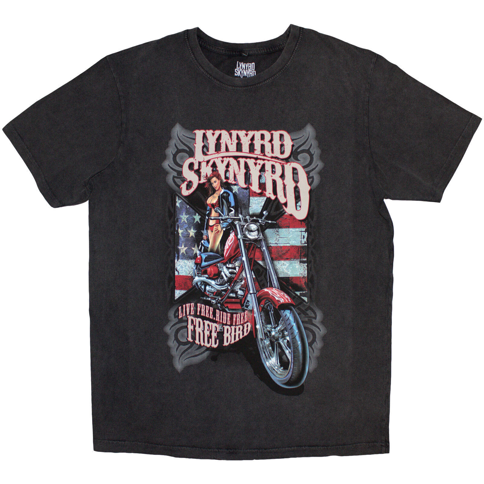 T-skjorte Lynyrd Skynyrd Ride Free Charcoal Grey L T-skjorte