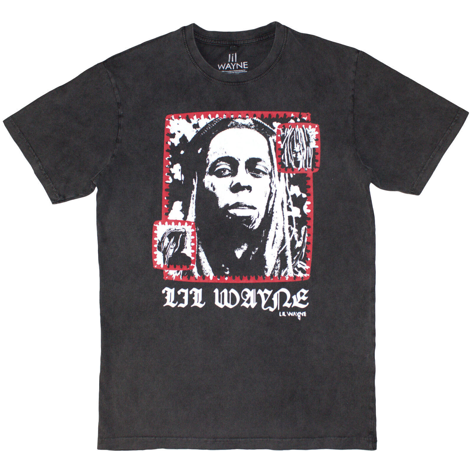 T-Shirt Lil Wayne Mono Photo Charcoal Grey L T-Shirt