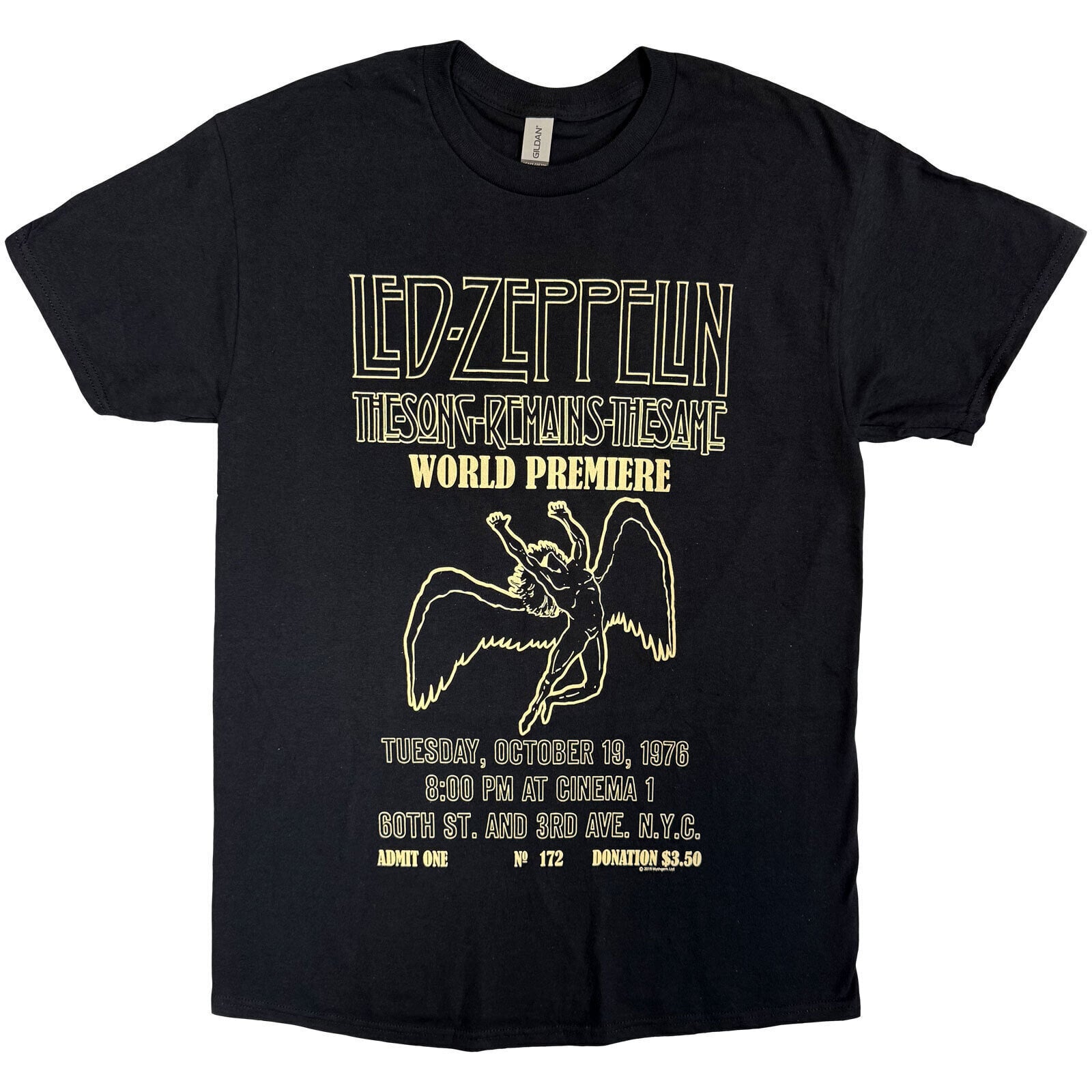 T-shirt Led Zeppelin TSRTS World Premier Black L T-shirt
