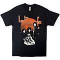 Led Zeppelin Orange Circle Black XL T-Shirt