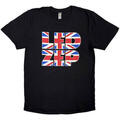 Led Zeppelin Union Jack Type Black M Shirt