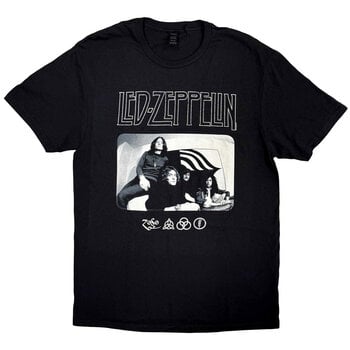 T-shirt Led Zeppelin Icon Logo Photo Black L T-shirt - 1