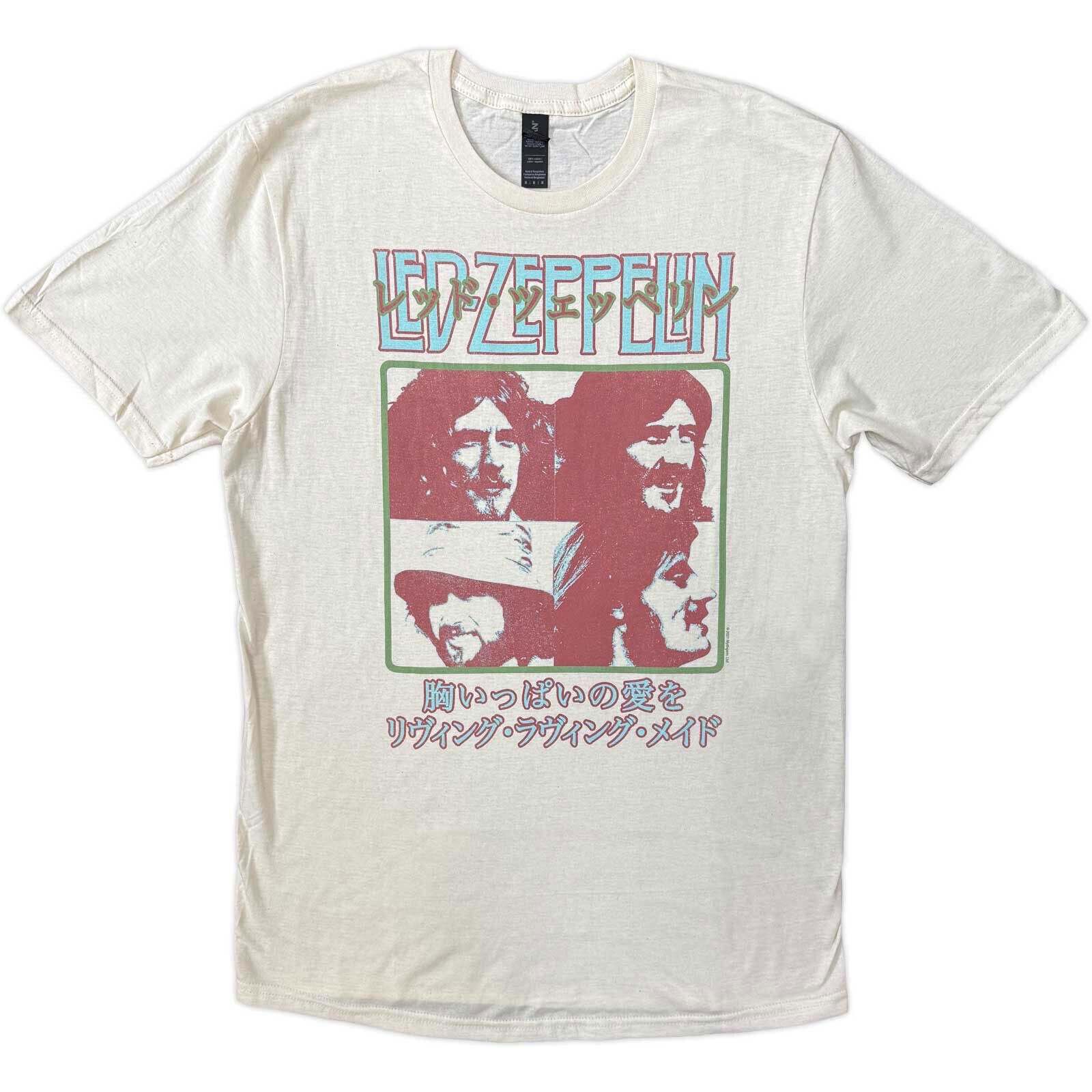 Tricou Led Zeppelin Japanese Poster Natural L Tricou