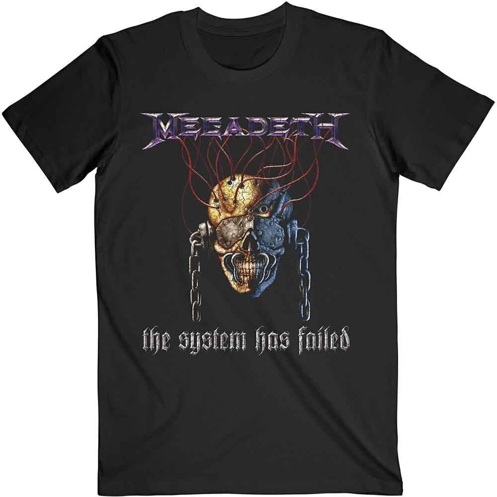 T-Shirt Megadeth Systems Fail Black 2XL T-Shirt