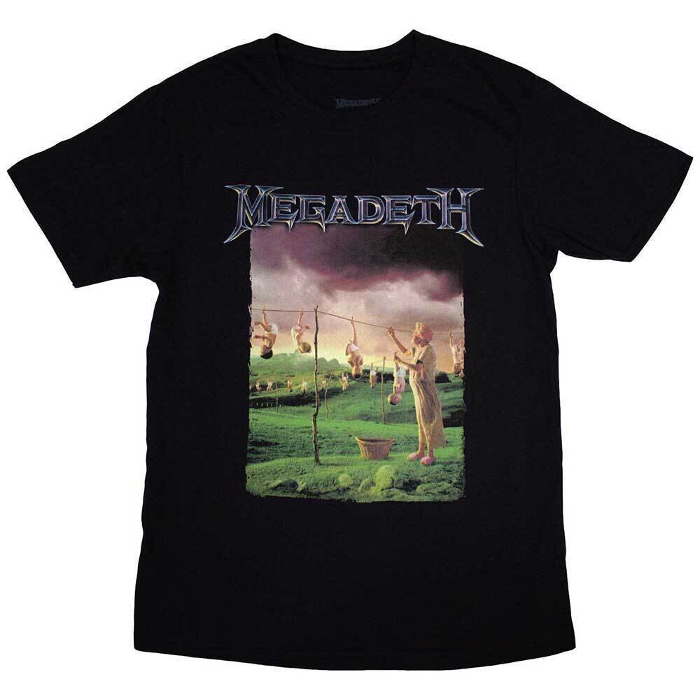 T-shirt Megadeth Youthanasia Tracklist (Back Print) Black L T-shirt