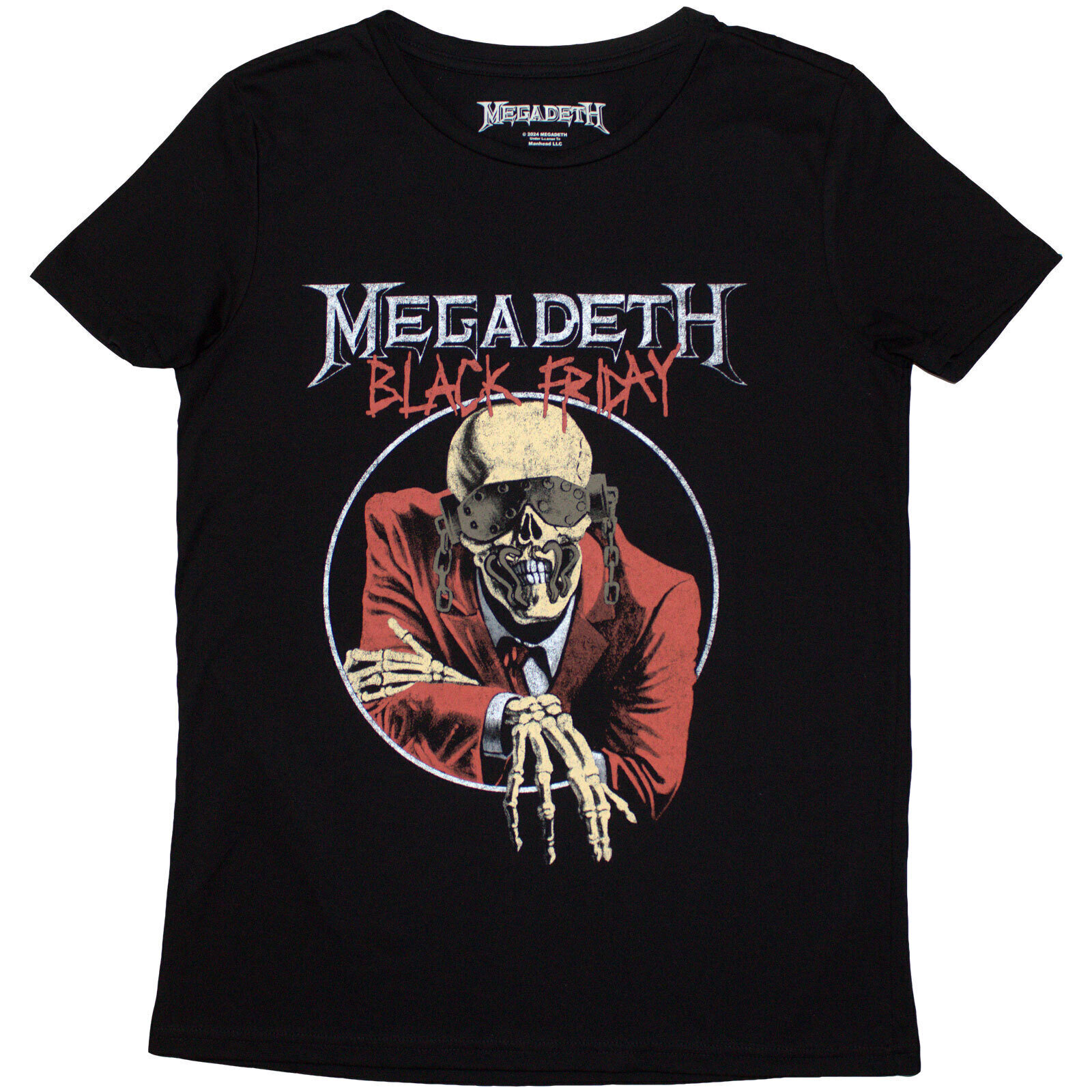 Marškinėliai Megadeth Black Friday (Back Print) Black M Moteriški Marškinėliai