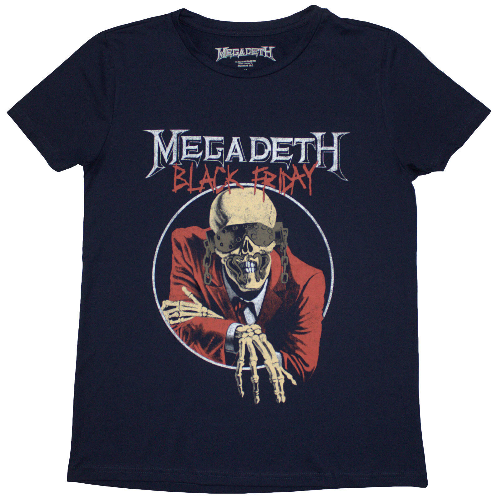 Tricou Megadeth Black Friday (Back Print) Navy Blue S Damă Tricou
