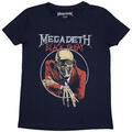 Megadeth Black Friday (Back Print) Navy Blue L De mujer Camiseta de manga corta