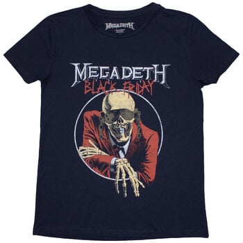 Skjorta Megadeth Black Friday (Back Print) Navy Blue XL Dam Skjorta - 1