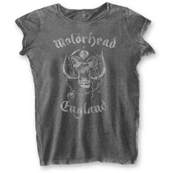 T-shirt Motörhead England Burnout Charcoal Grey L Femme T-shirt - 1