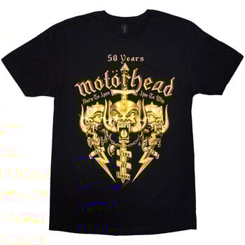 T-Shirt Motörhead 50 Years Swords & Warpig Black M T-Shirt - 1
