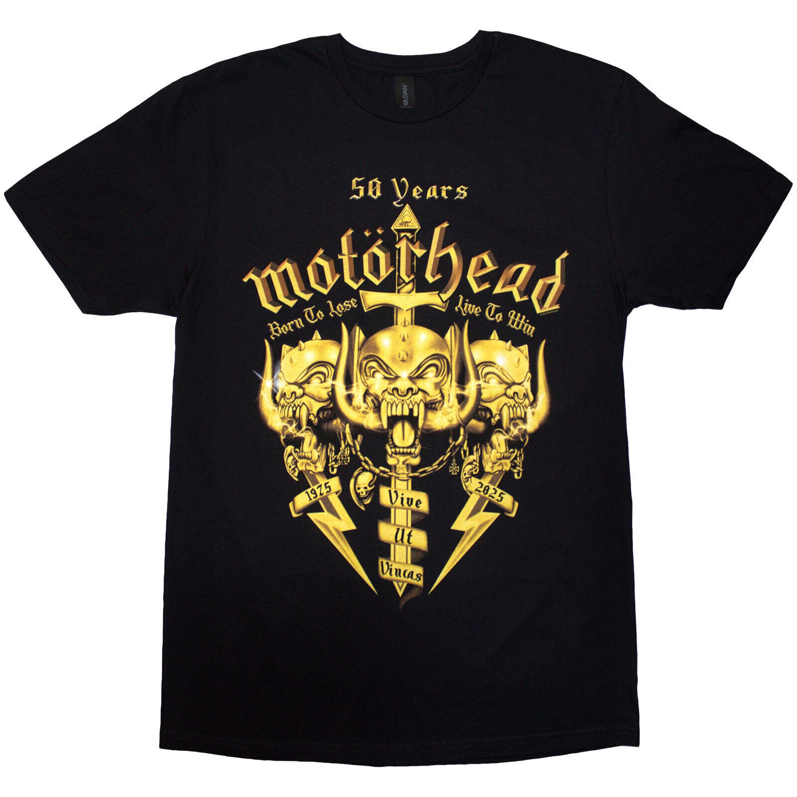 T-Shirt Motörhead 50 Years Swords & Warpig Black L T-Shirt