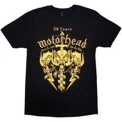 Skjorte Motörhead 50 Years Swords & Warpig Black XL Skjorte