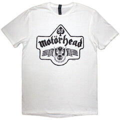 T-shirt Motörhead 50 Years Ace Wings Emblem White L T-shirt