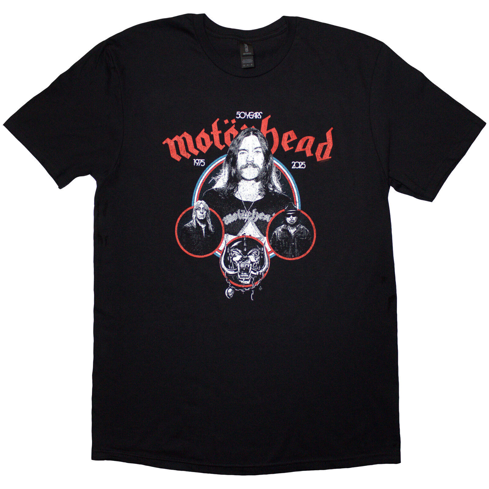 T-Shirt Motörhead 50 Years Band Circles Black L T-Shirt