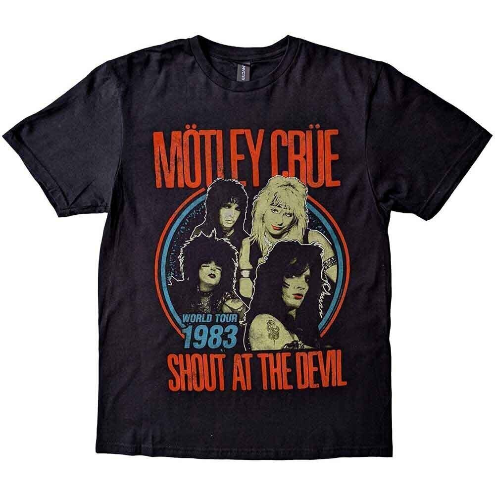 T-Shirt Mötley Crüe Vintage World Tour Devil Black M T-Shirt