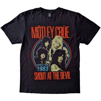 T-Shirt Mötley Crüe Vintage World Tour Devil Black M T-Shirt - 1