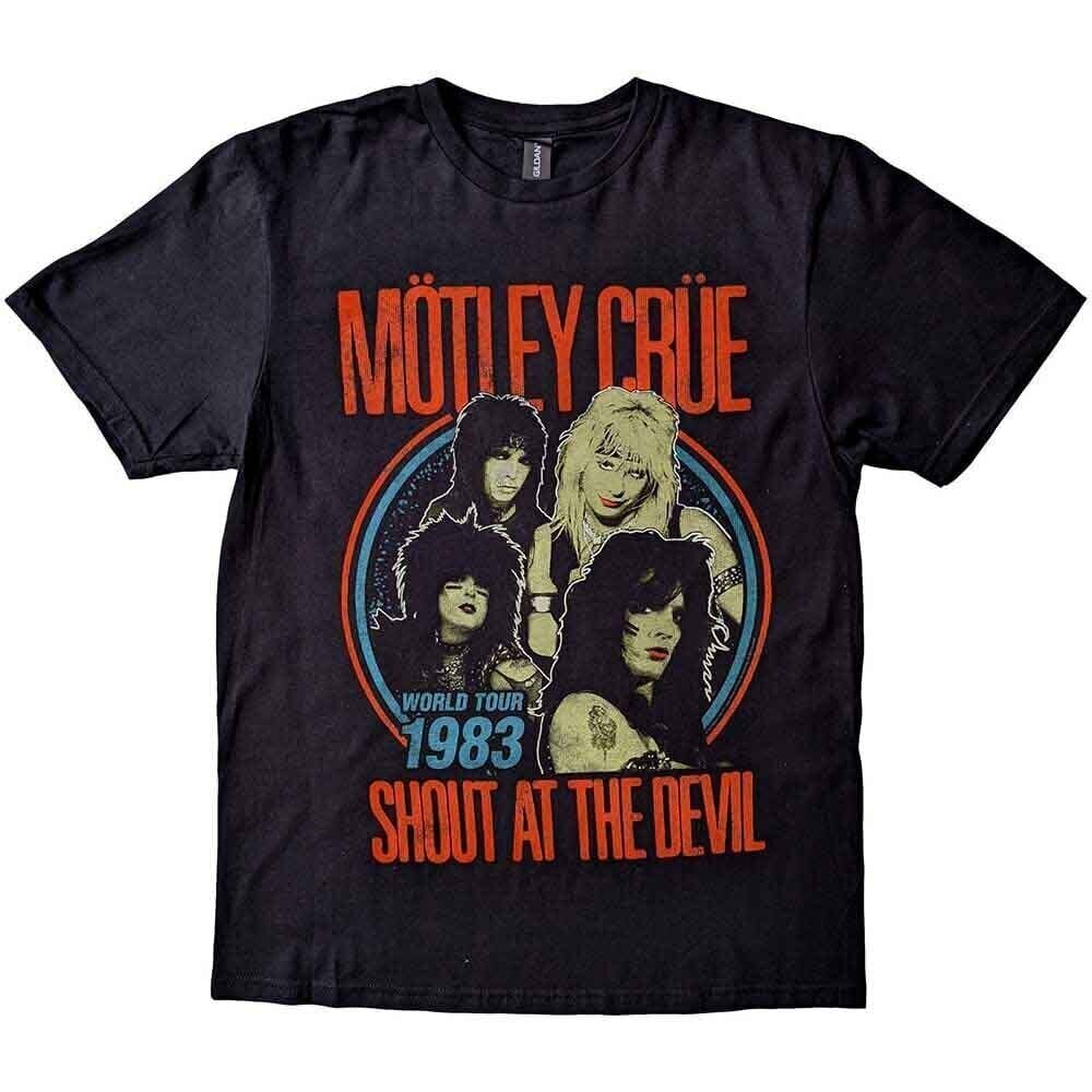 T-Shirt Mötley Crüe Vintage World Tour Devil Black 2XL T-Shirt